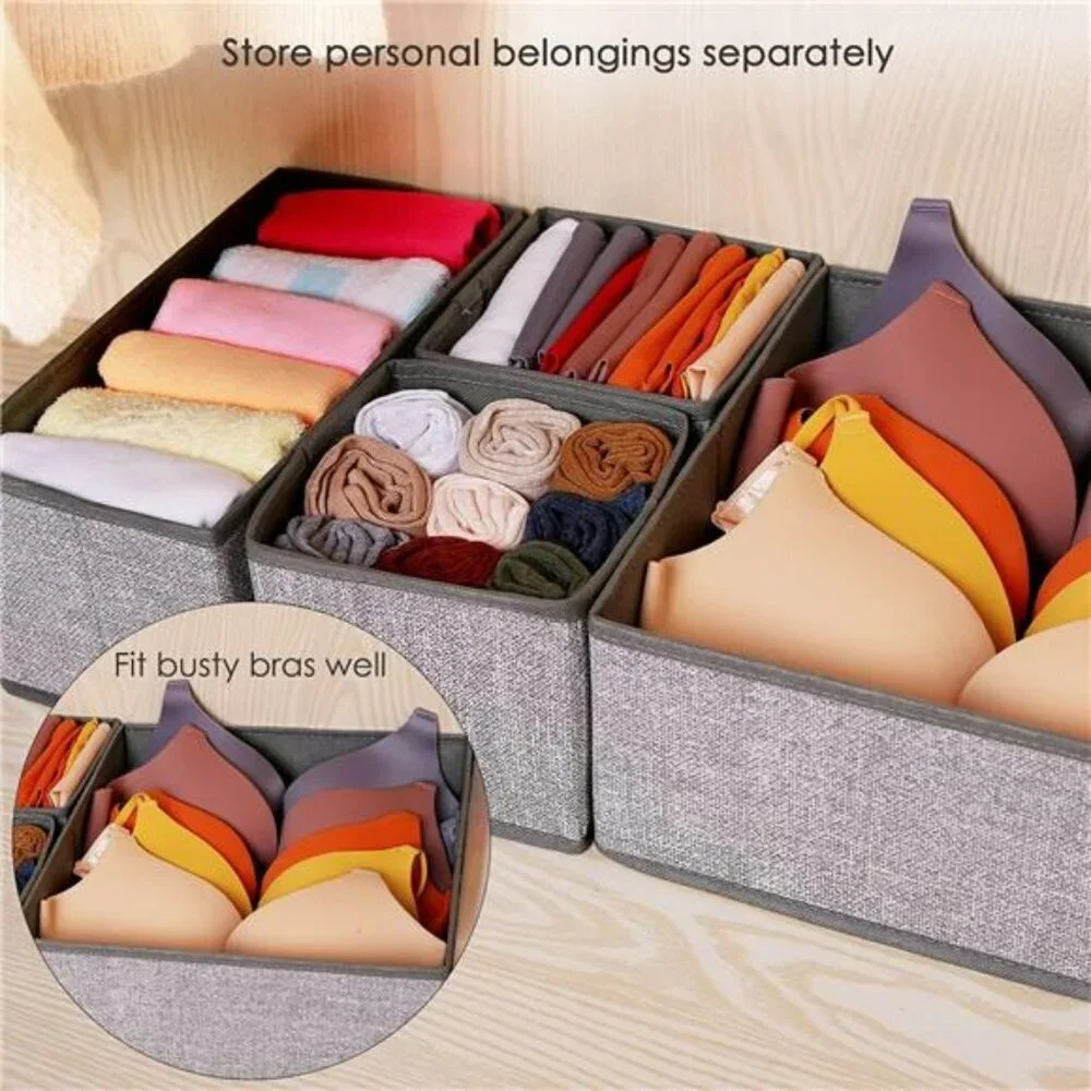 Drawer Organizers 12 Pack Closet Storage Bins for Clothes Socks Underwear